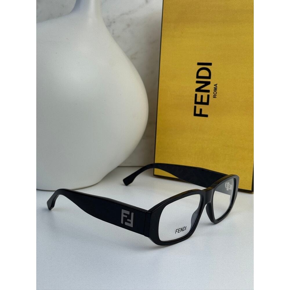 NEW Fendi FE50115I Black Eyeglasses Frames - Picture 4 of 8